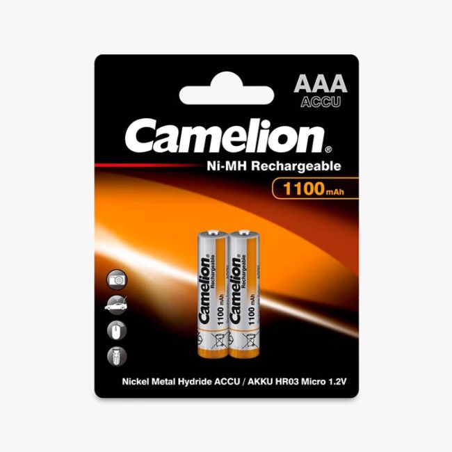 Camelion Ni-MH Rechargeable 1100mAh AAA Battery | 2 Pack
