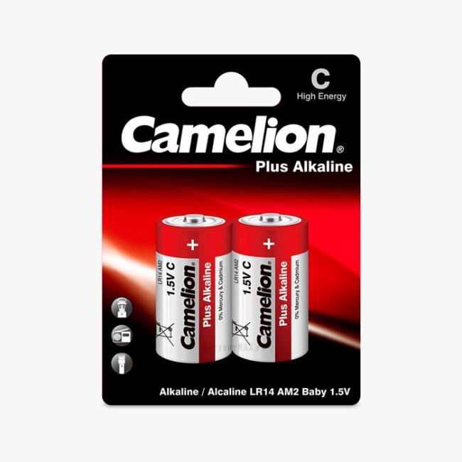Camelion Plus Alkaline C Battery | 2 Pack