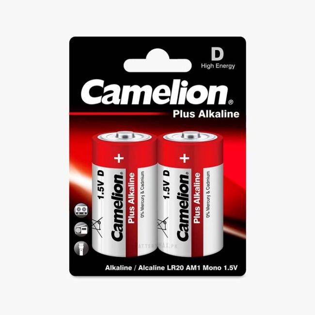 Camelion Plus Alkaline D Battery | 2 Pack