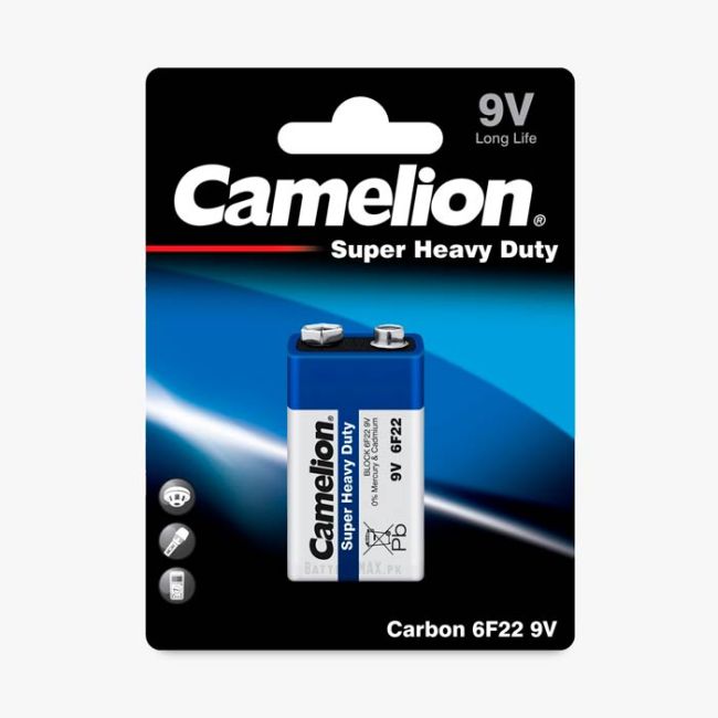Camelion Super Heavy Duty 9V PP3 Battery | 1 Pack