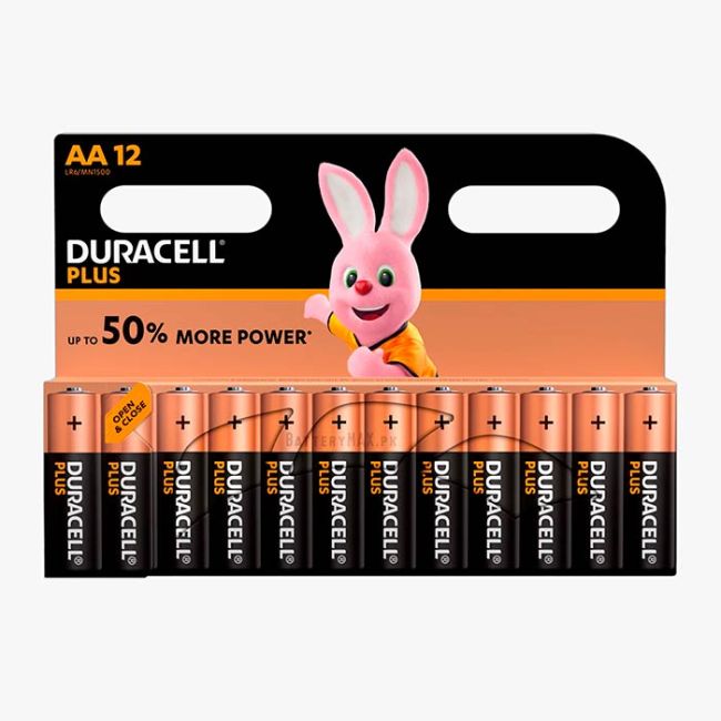 Duracell Plus AA Alkaline Battery LR6 | 12 Pack