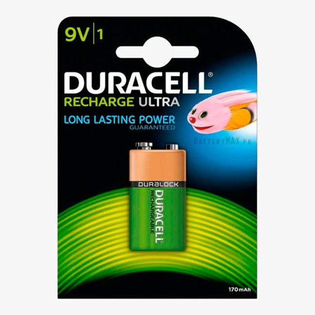 Duracell Recharge Ultra 9V PP3 170mAh NiMH Battery HR22 | 1 Pack
