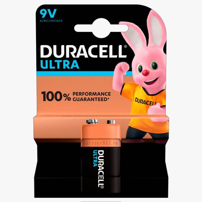 Duracell Ultra 9V PP3 Alkaline Battery 6LR61 | 1 Pack