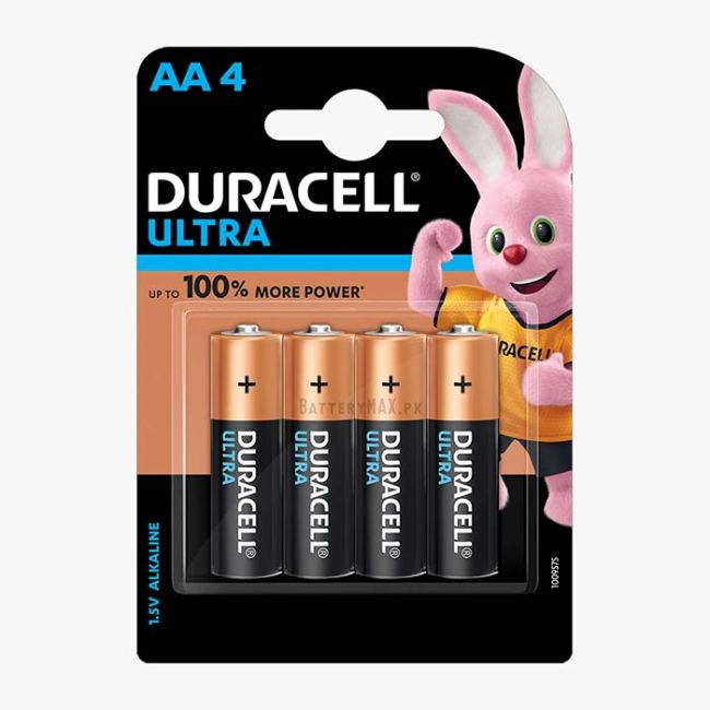 Duracell Ultra AA Alkaline Battery LR6 | 4 Pack