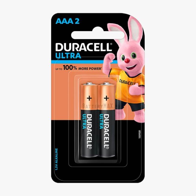 Duracell Ultra AAA Alkaline Battery LR03 | 2 Pack