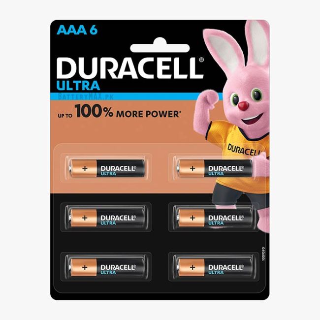 Duracell Ultra AAA Alkaline Battery LR03 | 6 Pack