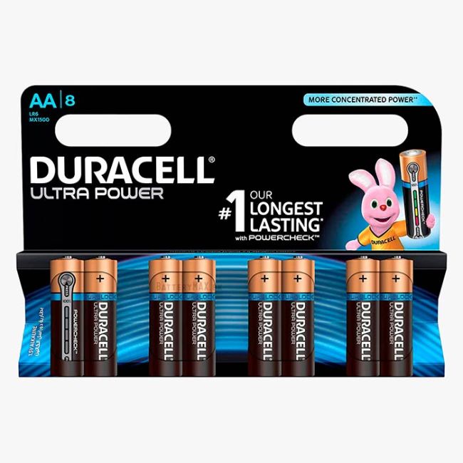 Duracell Ultra Power AA Alkaline Battery LR6 | 8 Pack