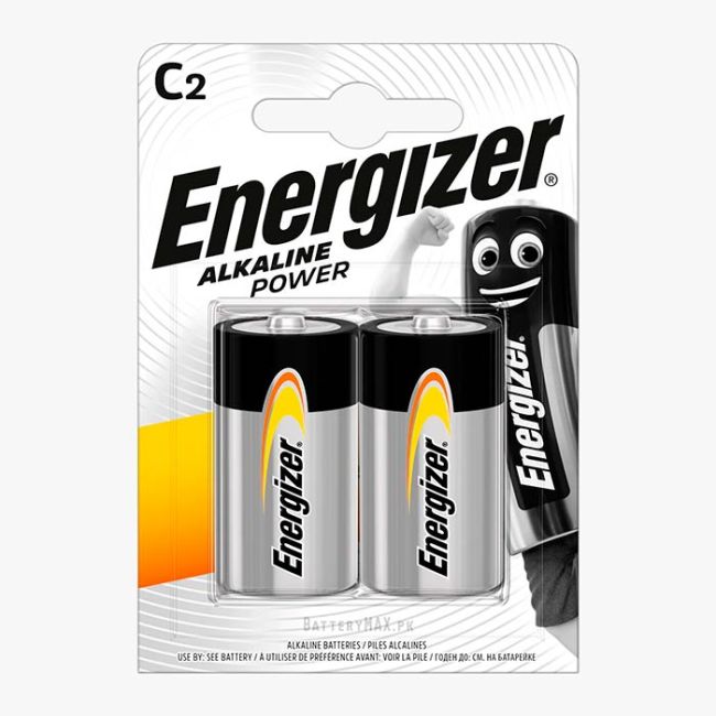 Energizer Alkaline Power C Alkaline Battery LR14 | 2 Pack