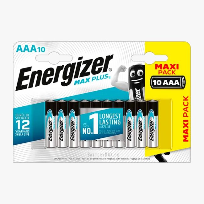 Energizer MaxPlus AAA Alkaline Battery LR03 | 10 Pack