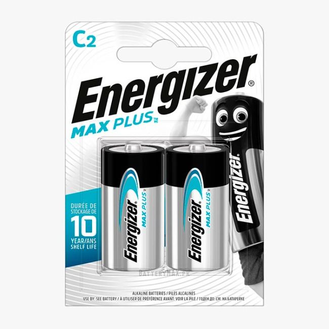 Energizer MaxPlus C Alkaline Battery LR14 | 2 Pack