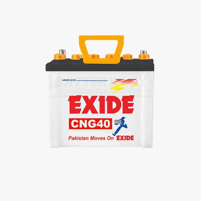 EXIDE CNG40 Lead Acid Unsealed Car Battery