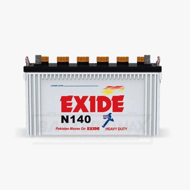 EXIDE N140 Unsealed Lead Acid Battery for Car and UPS