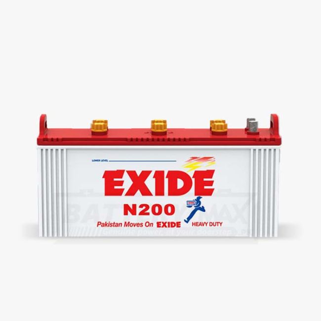 EXIDE N200 Unsealed Lead Acid Battery for Car and UPS