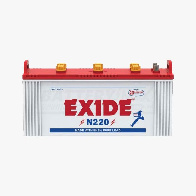 EXIDE N220 Lead Acid Unsealed Car Battery