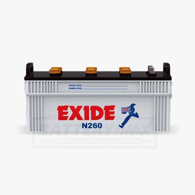 EXIDE N260 Unsealed Lead Acid Battery for Car and UPS
