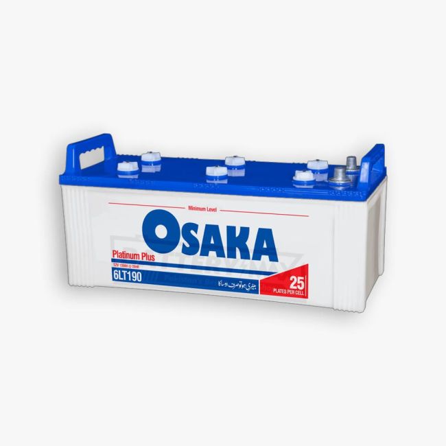 Osaka 6LT-190 Platinum Plus Lead Acid Unsealed Car Battery