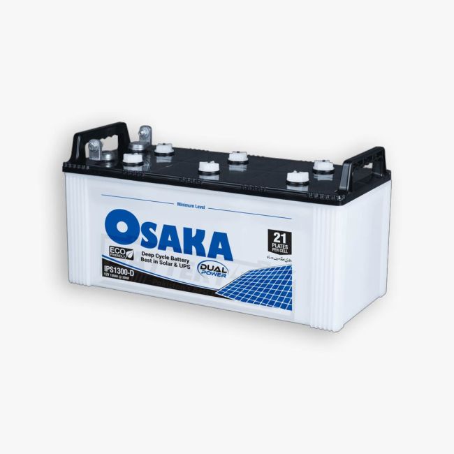 Osaka IPS 1300-D Deep Cycle Lead Acid Unsealed UPS & Solar Battery