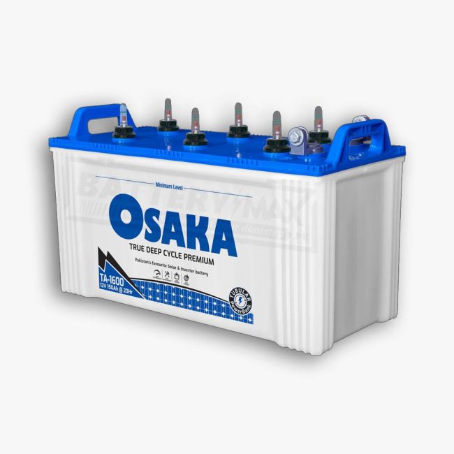 Osaka TA-1600 Supreme Deep Cycle Lead Acid Unsealed Tubular UPS & Solar Battery