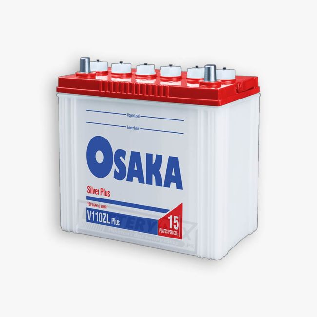 Osaka V110ZL+ Lead Acid Unsealed Car Battery