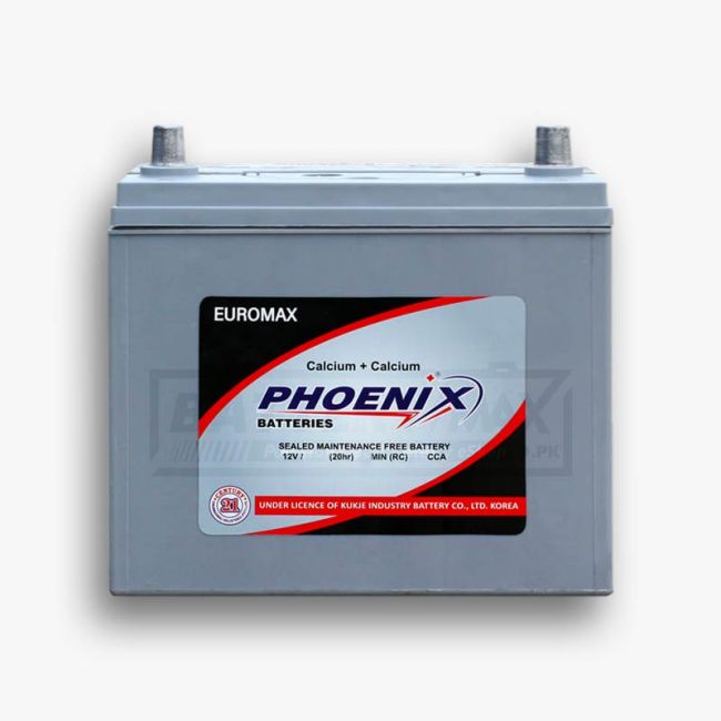 Phoenix EUROMAX-105L Maintenance Free Lead Acid Sealed Car Battery