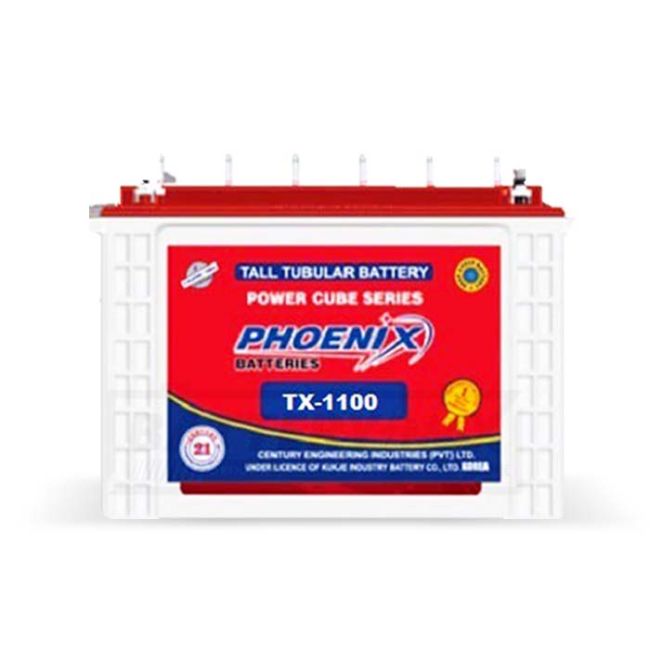 Phoenix TX-1100 Tubular Battery Lead Acid Battery for Car and UPS