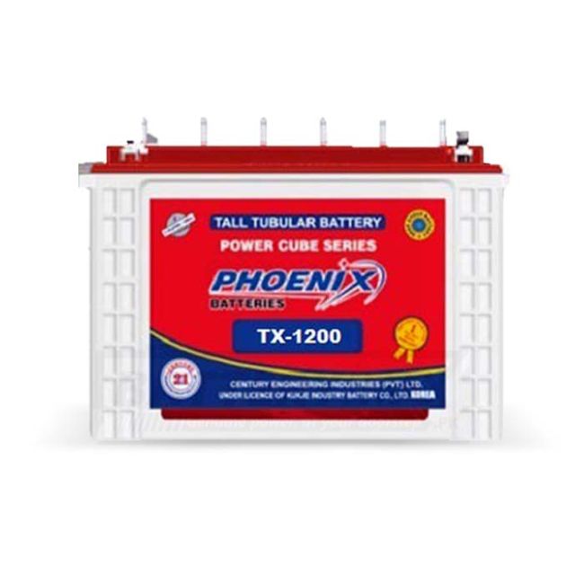 Phoenix TX-1200 Tubular Battery Lead Acid Battery for Car and UPS