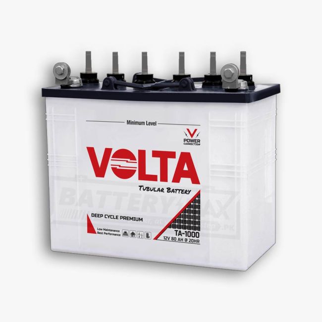 Volta TA-1000 Deep Cycle Lead Acid Unsealed Tubular UPS & Solar Battery