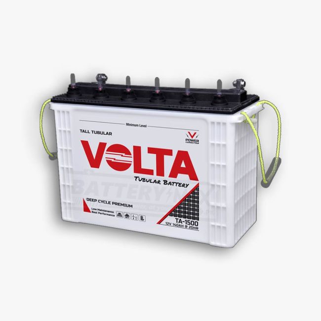 Volta TA-1500 Deep Cycle Lead Acid Unsealed Tubular UPS & Solar Battery