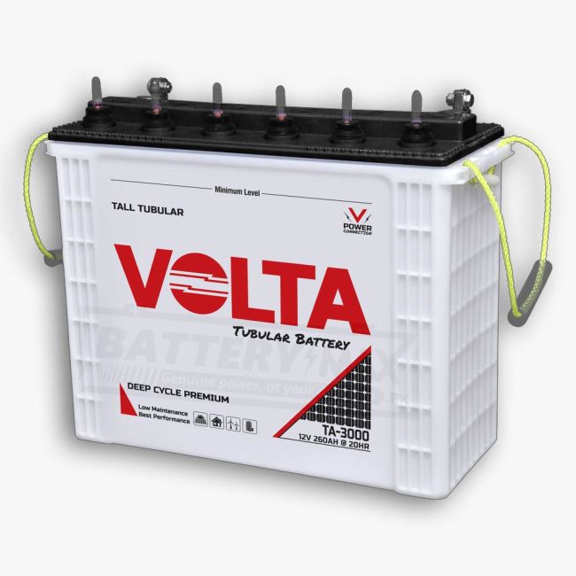 Volta TA-3000 Supreme Deep Cycle Lead Acid Unsealed Tubular UPS & Solar Battery