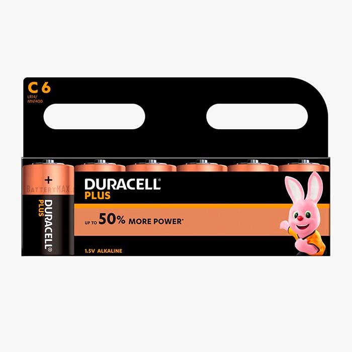 Duracell Plus C LR14 Alkaline Battery 6 Pack Pakistan's Best